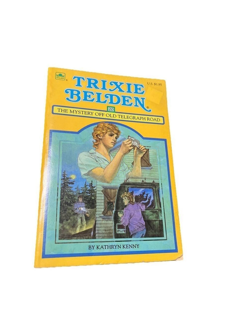 Trixie Belden #20 The Mystery Off Old Telegram Road Kathryn Kenny Square PB Vtg